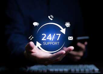 Soporte en vivo 24/7
